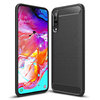 Flexi Slim Carbon Fibre Case for Samsung Galaxy A70 - Brushed Black